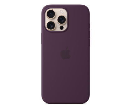 Etui do telefonów APPLE Silikonowe etui MagSafe do iPhone 16 Pro Max dojrzała śliwka